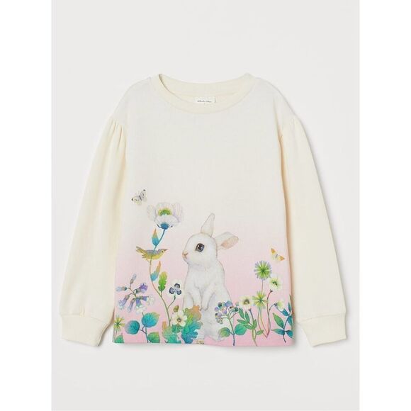 Whooli Chen x H&M Kids Toddler Girls 5/6 Spring Bunny Knit Pullover - Picture 2 of 8